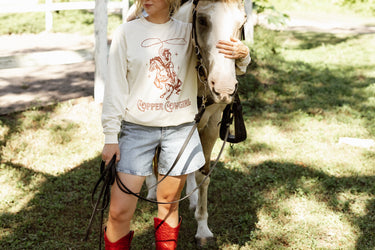 Copper Cowgirl - West Coast Collection Long Sleeve T-Shirt